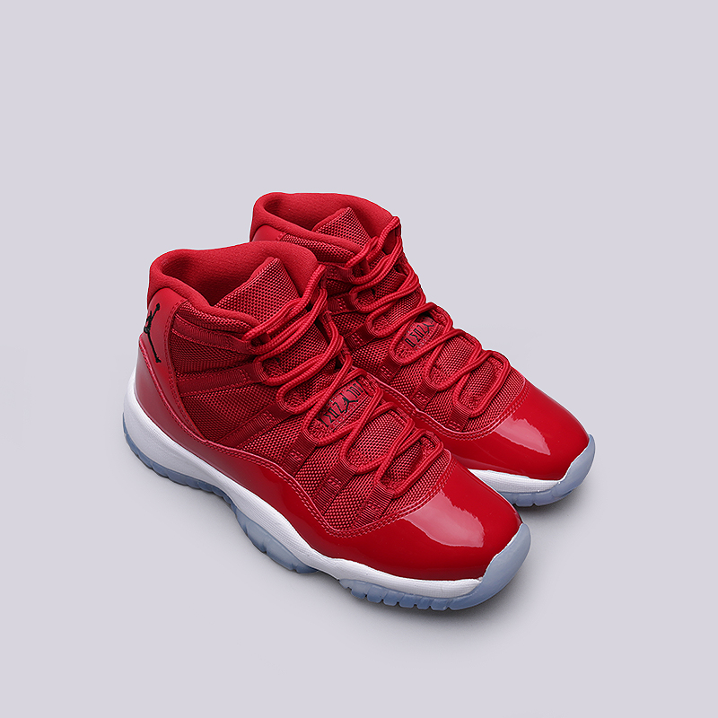 женские красные кроссовки Jordan XI Retro BG 378038-623 - цена, описание, фото 2